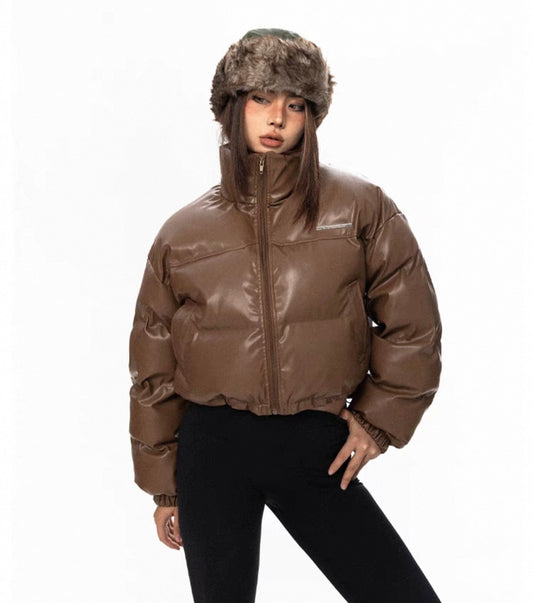 Trendy Pufferjacke mit Stehkragen