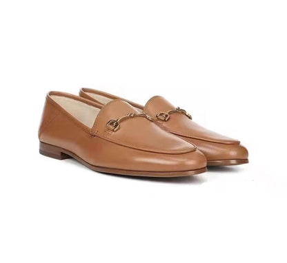 E-Schnallen-Loafer Schuhe aus echt Leder