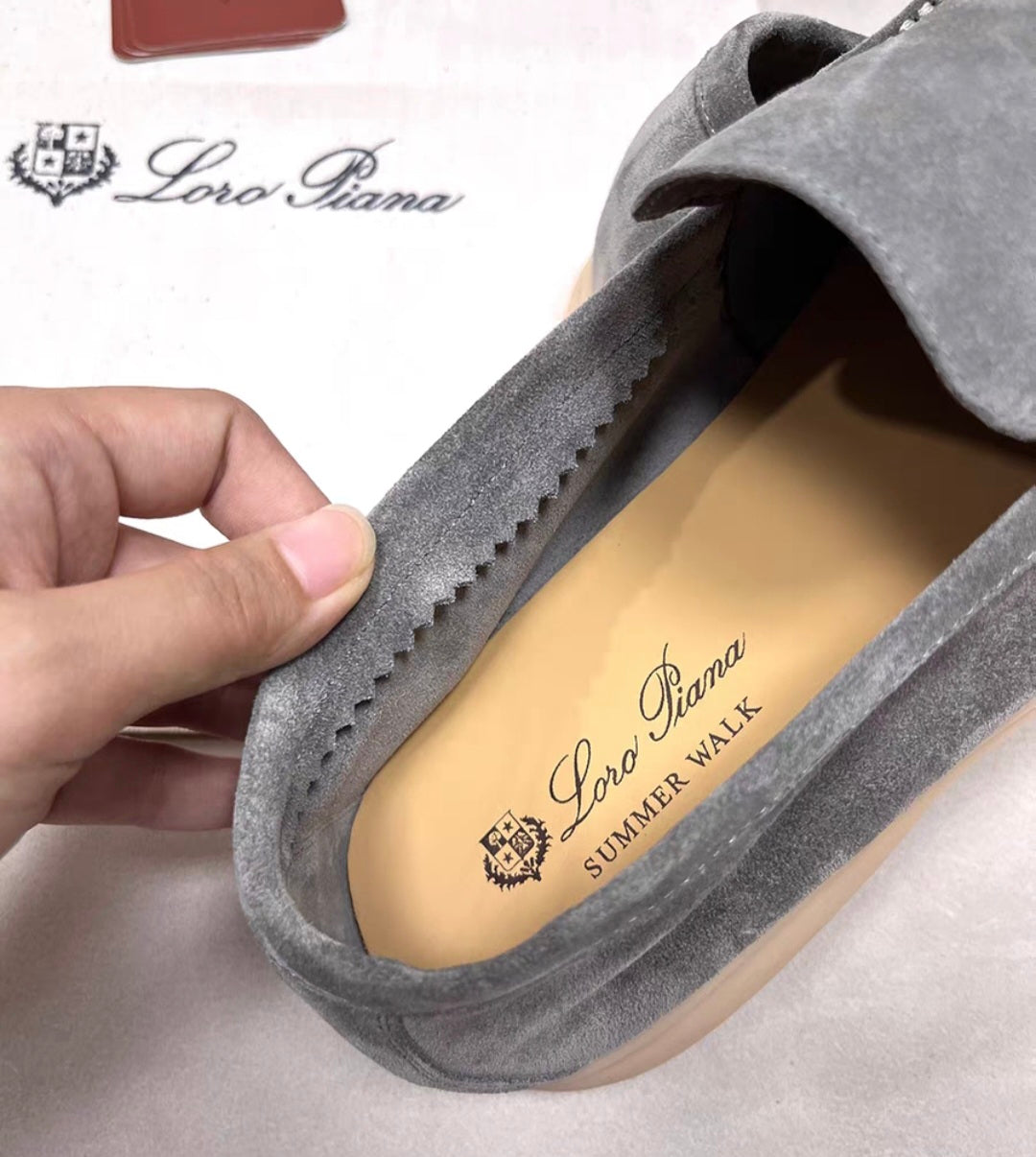 Loro Piana Summer Walk Loafer aus echt Leder