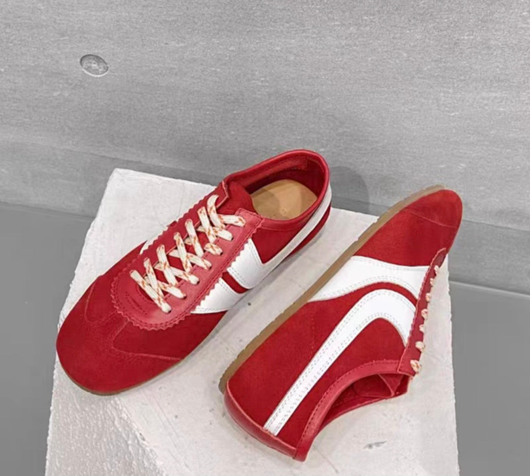 Retro Vintage Sneaker aus Leder