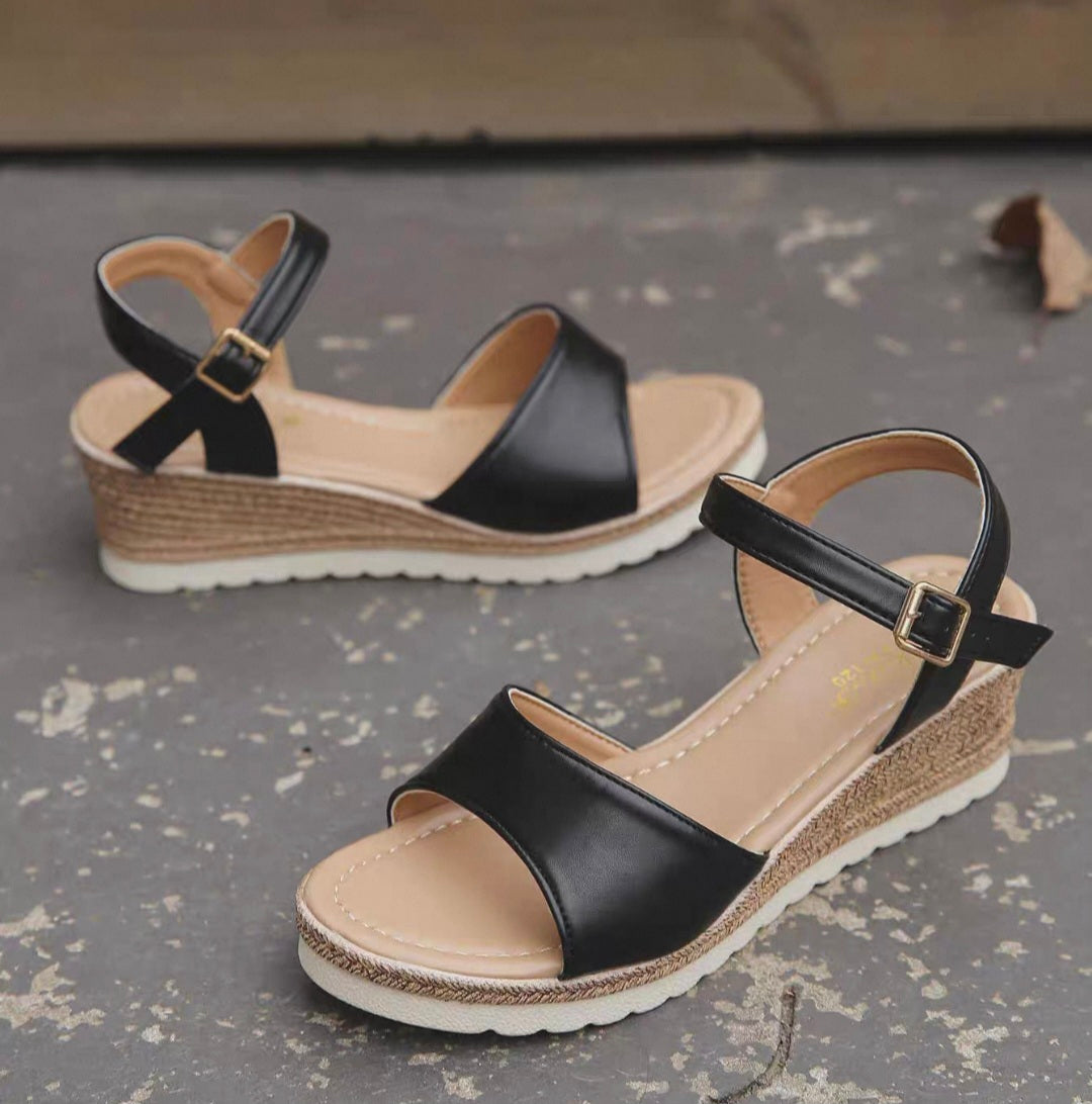 Plateau-Sandalen