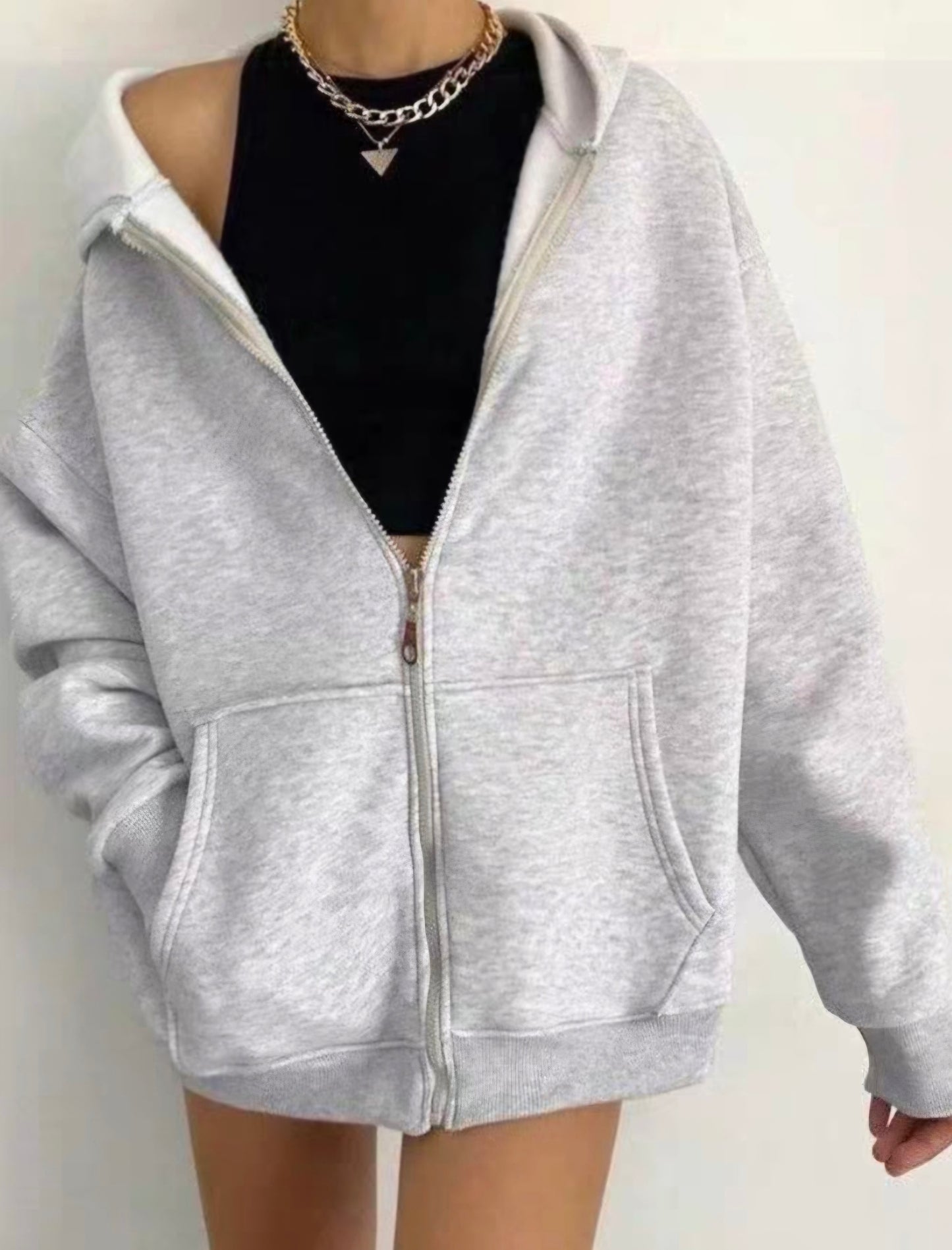 Oversized Fit Sweatjacke