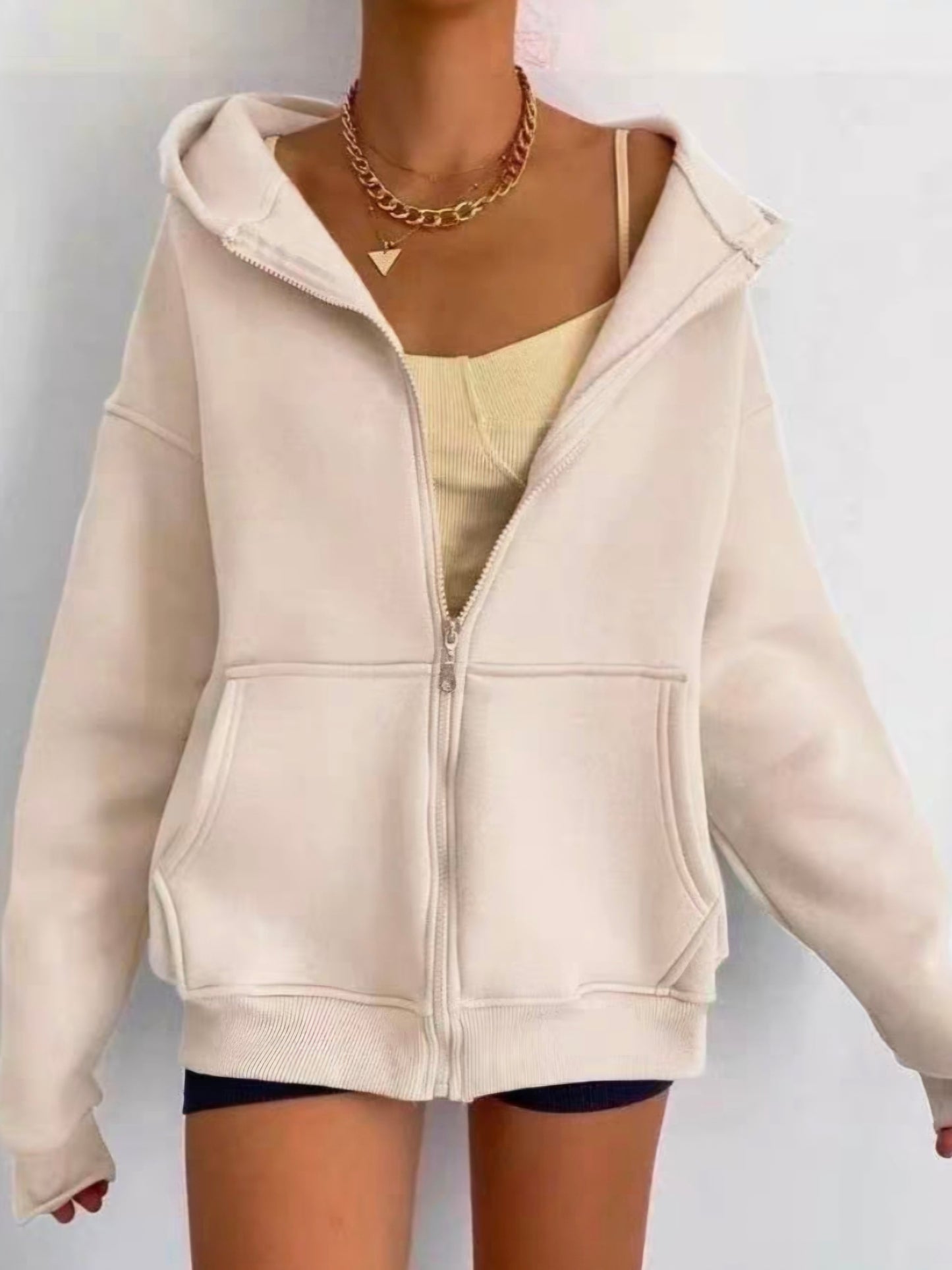 Oversized Fit Sweatjacke