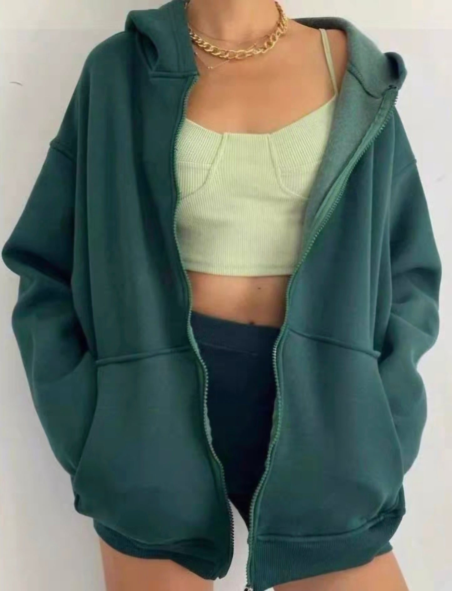 Oversized Fit Sweatjacke