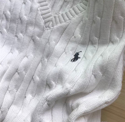 Polo Ralph Lauren Baumwollpullunder mit Zopfmuster