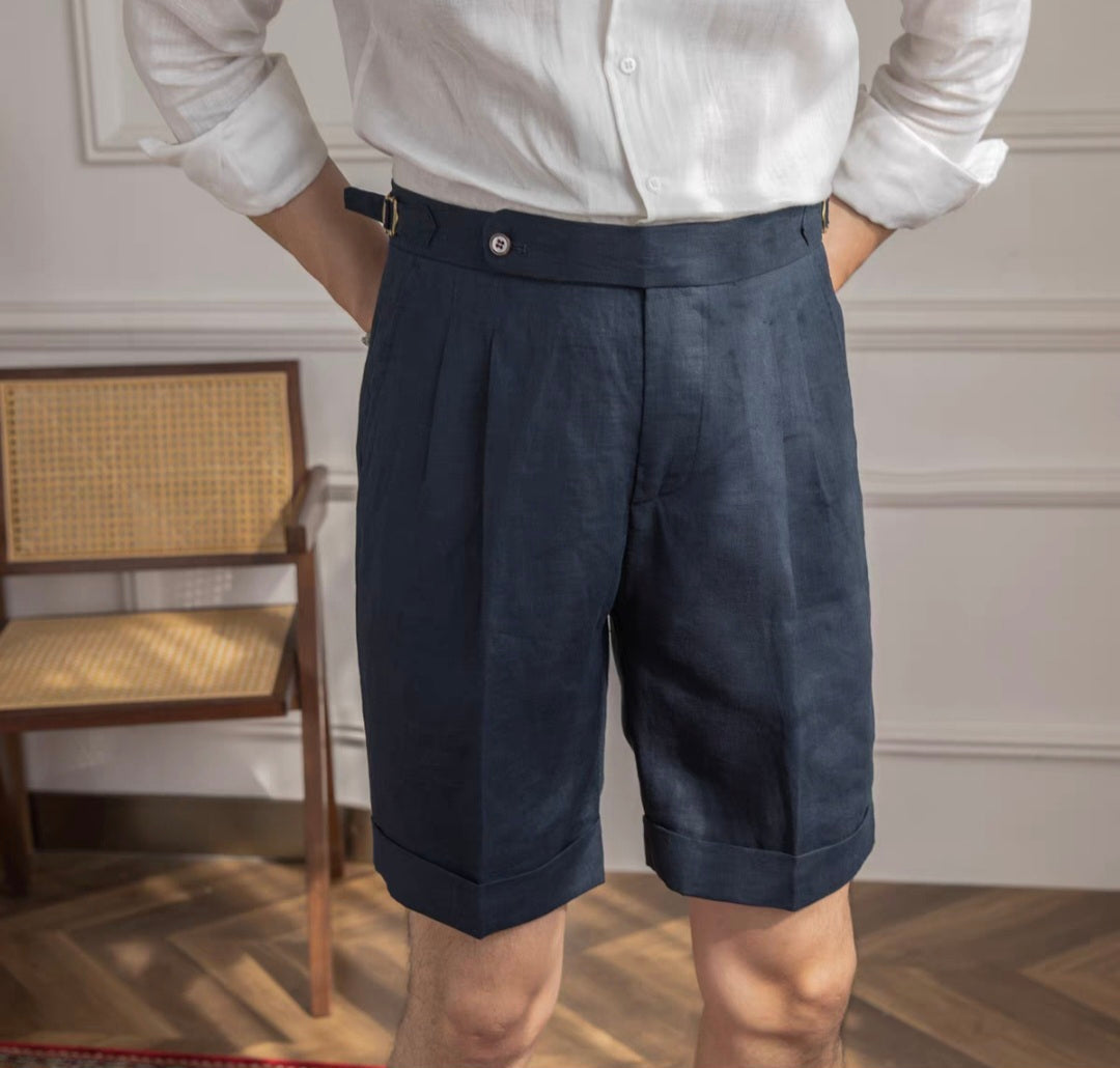 Italienische Shorts aus 100% Leinen